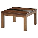 こたつテーブル オールシーズン 炬燵 テーブル 机 正方形 ちゃぶ台 コンパクト 〔62×62cm〕 ウォールナット