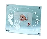 ANGELIEBE エンジェリーベ ベビー ちあき工房 星にねがいを メモリアル フォト フレーム ( お仕立て券 ) 手形 足形 写真立て 記念品 メモリアルグッズ サックス 56606 56606