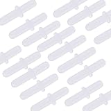 50pcs　プラスチック水族館　エアーポンプライン　チューブ継手　ストレートコネクタ