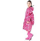 【名古屋子供雨具】レインコート ランドセル 花柄 ピンク レインウェア オシャレ かわいい カッパ 雨合羽 小学生 通学 遠足 キャンプ ガールズ (XXL(130-145))