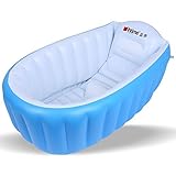 Felimoa ふかふかベビーバス 軽い 畳んで収納 ボトル収納 空気入れ付き