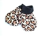 BabywearUK Leopard print Scratch Mittens - British Made by BabywearUK