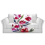 ブランケットウルトラソフトFuzzy 4サイズ！DIANOCHEデザインからby Julia Di Sano Pocketful PosiesレッドホームDecor Unique Designer芸術