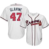トムGlavineアトランタブレーブス# 47 MLBメンズクールベースホームジャージー( Large )