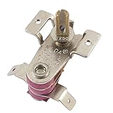 uxcell 温度制御スイッチ 調節可能　サーモ 　メタル製　オーブンサーモ用　AC 250V 16A 75