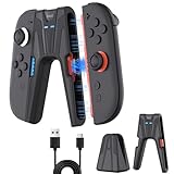 Switch 2 Joy Con 2用 充電グリップ【新登場-Nintendo Switch 2対応】Lwuckbarrt Switch 2 ジョイコン用 充 電器 収納スタンド付き Joycon 2用コントローラ マグネット式固定充電 プレイしながら充電可能 左/右 ハンドル LED指示ランプ 収納 一体型 V字型 装着簡単 持ち運びに便利 スイッチ ジョイコン2用 周辺機器
