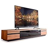 タンスのゲン テレビ台 幅180cm 日本製 完成品 大川家具 テレビボード 32~60型 背面コード穴 スローダウンステー フルオープンスライドレール ローボード -BOUND- ライトブラウン 49100111 01