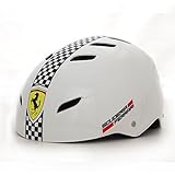 Ferrari(フェラーリ) キッズ用ヘルメット Lサイズ(58-60cm) 調整用アジャスターダイヤル付き ホワイト 36754