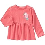 ジンボリー GYMBOREE/ ユニコーン トップ コーラル トップス長袖Tシャツ 12～18ヶ月【並行輸入】