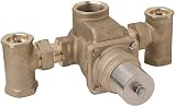 Symmons Industries 7 – 900 Tempcontrol温度調節Mixバルブ、1 – 1 / 2、" Rough真鍮