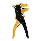 Biuuu ヘビーデューティ自己調整可能なワイヤストリッパ自動電気ケーブルカッタープライヤー