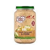ステージ2瓶クリーミーカリフラワー豚肉200グラム (Cow & Gate) (x 6) - Cow & Gate Stage 2 Jar Creamy Cauliflower Pork 200g (