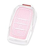 ヴォクシー 90 系 キーケース 適合トヨタ ノア 90 系 アルファード ヴェルファイア 40系キー カバー シエンタ可愛 キーホルダー シルバーピンク4ボタン