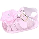 ガールズサンダル　女の子綺麗なフォーマル靴　ベビーシューズ　可愛い花付きプリンセスシューズ　女児王女 　ピンク　13cm　12-18ヶ月　夏