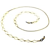 Baosity 合金製　眼鏡チェーン　メガネストラップ　調整可能　サングラスホルダー　金色　