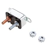 Perfk 回路ブレーカヒューズ　スタッドボルト付き　50/40/15/20/30A　12V　手動/自動リセット　全2タイプ5種電流 - 50A, 自動リセット