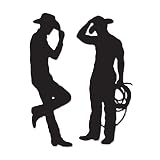 Beistle 54225 Cowboy Silhouettes 35-Inch and 37-Inch [並行輸入品]