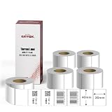 HAPPEAST 感熱ラベルシール 【40×30mm/4000枚】 サーマルラベルプリンター用 汎用 感熱ラベル 業務用 (40×30, ミリメートル)