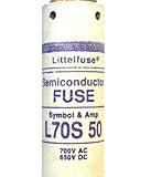 LITTELFUSE l70s-50 l70s050、50 Amp 700 Vカートリッジヒューズ