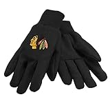 NHL Chicago Blackhawks Solid Color Utility Gloves, Black [並行輸入品]