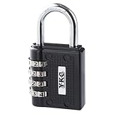 ＹＫＣ フリーダイヤル錠 ブラック 120-40-B 00008316【まとめ買い3個セット】