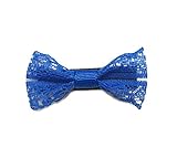 Baby Deer Clips 赤ちゃん ヘアクリップ ヘアピン for ベビー キッズ Lace Ribbon レースリボン (ロイヤルブルー)