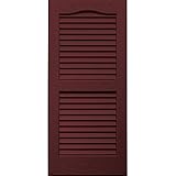 Vantage 0114031989 14X31 Louver Arch Shutter/Pair 989, Cranberry [並行輸入品]