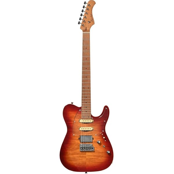 Amazon.co.jp: BACCHUS バッカス TAC24 FMH-RSM/M N-BL-B エレキギター