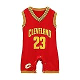 TOOGOO ( R )夏新しいスタイルベビー男の子ロンパースバスケットボールスポーツスーツノースリーブジャンプスーツ登山clothes-red-70 cm
