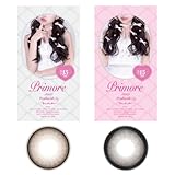 MINAMI プロデュース プリモア マンスリー カラコン 1ヶ月 1箱2枚入 DIA15mm 度あり プリガールキャメル -4.25