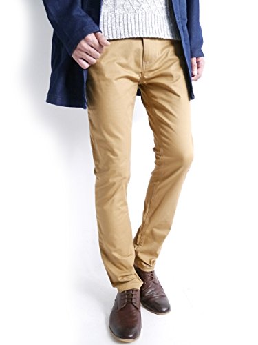 (モノマート) MONO-MART テーパード スキニー ストレッチ チノパンツ 選べる シルエット スリム パンツ MODE メンズ