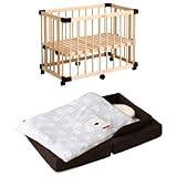 【セット買い】 ファルスカ ミニジョイントベッド ネオ + コンパクトベッド フィット ブラウン