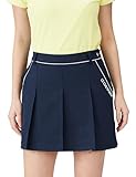 [ルコックスポルティフゴルフ] スカート ボックスプリーツ 吸汗速乾 ストレッチ UPF50＋ スポーティー ゴルフ QGWXJE04 レディース NV00(ネイビー)