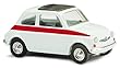 Busch 48717フィアット500スポーツホワイトHoスケールモデル車