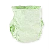 エルフ ベビー(Fairy Baby) 幼児 春夏用 オーガニックコットン 水洗い 再利用可能 赤ちゃん 布おむつカバー (グリーン、L)