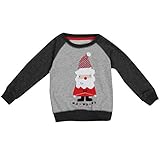 トトハウス(TOTO HOUSE) 子供服 秋冬　サンタクロース 男の子 クルーネック 可愛い 長袖 柔らかい クリスマス (95)