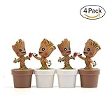 SAMHE グルート Groot GUARDIANS OF THE GALAXYホームガーデン装飾人形 ガーデン装飾品 飾り小物 鉢植え 鉢植えの装飾室内の装飾 4個セット