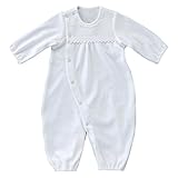 赤ちゃんの城 ツーウェイドレス フラックスリーフ 50～70 オフホワイト