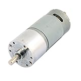 XDiscount ギアモーター　ソルダー　シャフト　メタル製　6mm直径 DC 12V 200RPM