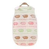 Petit Bella オールシーズン６重ガーゼスリーパー パジャマ 通気 子供服 ベビー服 寝袋 100%コットン 綿 子供 赤ちゃん ボタン開閉式 プレゼント 出産祝い (S, 多彩ひつじ)