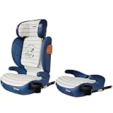 ＧＵ ＭＯＤＥ ジュニアシート チャイルドシート ISOFIX 2wayモデル 3歳頃～12歳(身長100-150cm) 新安全基準R129適合 5年保証 カップホルダー付 シートベルト固定 背もたれ取り外し可 メッシュタイプ ダークグレー (ブラウン, コットンタイプ)