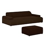 arne ソファー 3人掛け ロータイプ 肘付き オットマン付き 足置き 布張り ファブリック Hunt 3P・ottoman セット ダークブラウン