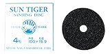 サンタイガー 印 サンディングディスクペーパー 粒度 40 砥材 CC 100x15.9穴 ファイバー厚  0.8ミリ 10枚入り