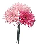 エルアーツ 造花 スパイダーガーベラバンドル 全長23cm・花径9cm ピンク E3541-02