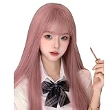 Sofeiyan ウィッグ ロング ストレート 万能ウィッグ 自然 小顔 無邪気 耐熱 日常 コスプレ フルウィッグ かつら wig 女性 女装 レディース 黒髪 金髪 普段使い ウィッグネット付 (今様色)