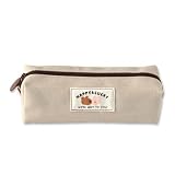 モノライク ハッピーとラッキーブロック ペンケース、ベージュー - Happy and Lucky Block Pen case, Beige ペンシルケース、ペンシルポーチ、オフィスポーチ