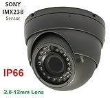 Gawker G1067PIR 1000TVL Sony IMX238 1.3MP Sensor Turret Dome CCTV camera, IP66 Weather proof, 2.8-12