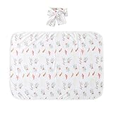 Amiu 2pcs/Set ベビーブランケット+ヘアバンド ベビー毛布 多用途 子供用膝掛け マッチングヘッドバンド・ 髪飾り セット 贈り物 記念撮影