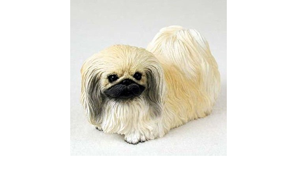 Amazon Simplyシルバー ペキニーズ犬置物像手描き樹脂ギフトペットlovers インテリア オンライン通販