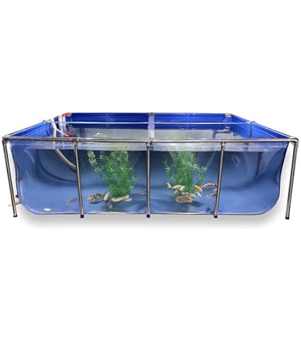 プラ　水槽　生簀　特大 Amazon | FRP水槽 大 青い アクアリウム サカナ用 プラスチック